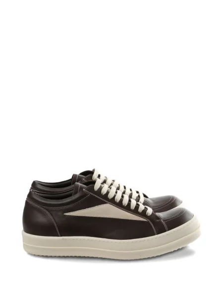 Sneakerși Rick Owens cu șireturi din dantelă retro maro