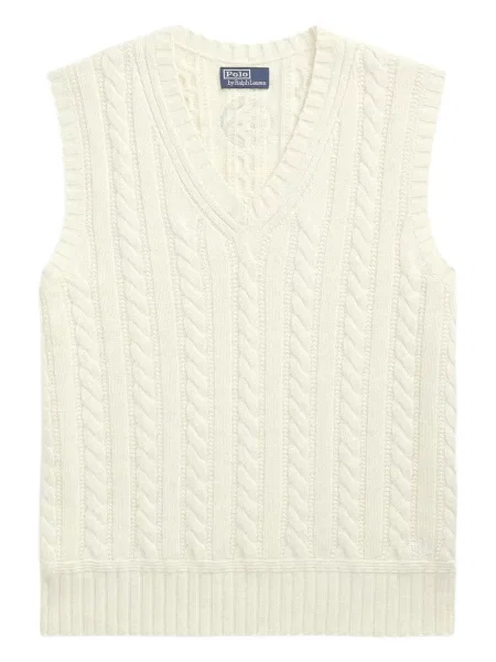 Tricou Polo Ralph Lauren din piele cu broderie în carouri maro