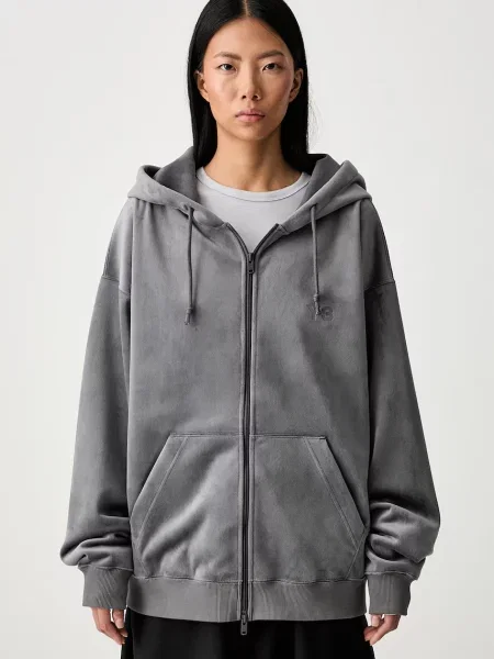 VELVET ZIP HD hanorac cu glugă din velur pentru femei