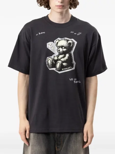 Tricou Domrebel cu imagine negru