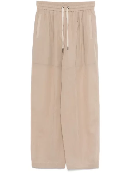 Pantaloni Brunello Cucinelli transparente maro