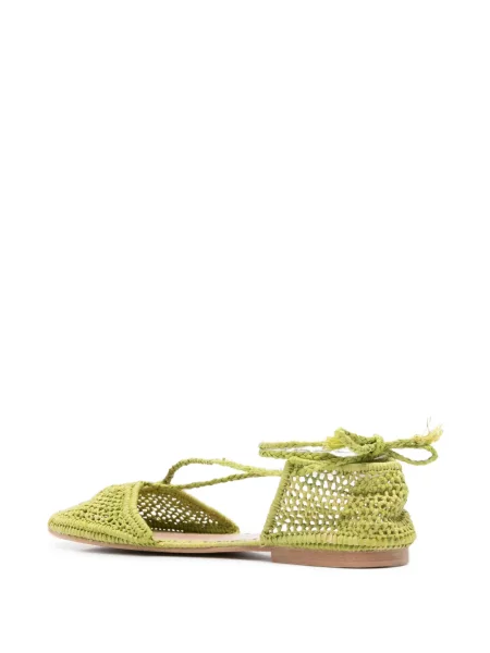 Balerini Slo_hand_made cu legături verde