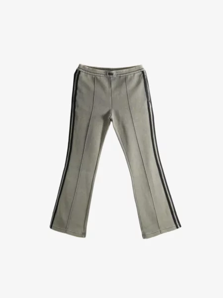 Pantaloni Adidas cu dungi alergare din jerseu albastru