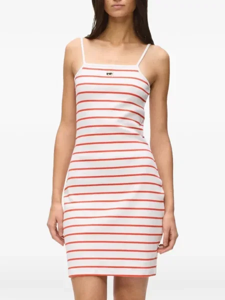 Rochie Karl Lagerfeld din jerseu alb