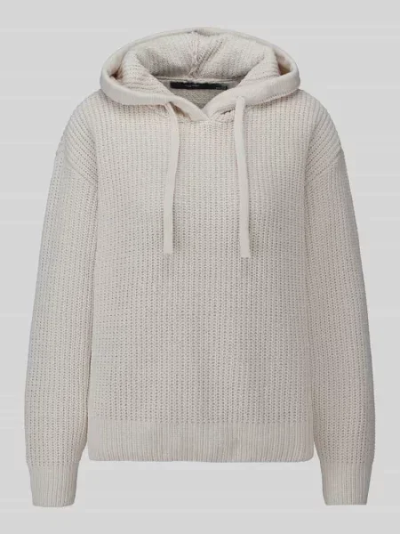 Sweter o kroju regular fit z kapturem i tunelem Vero Moda biały