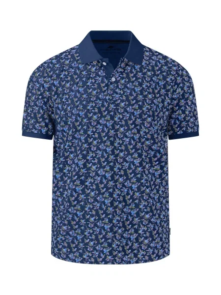 Поло Fynch-Hatton темно-синій бавовна/еластан синє