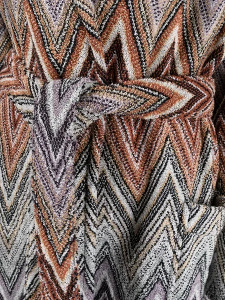 Szlafrok Missoni Home z kapturem niebieski