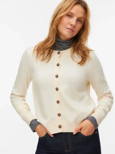 VERO MODA Geacă tricotată VMSaba șamoa maro