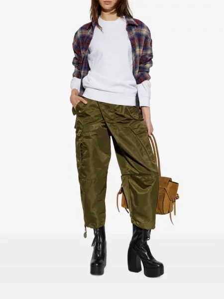 Pantaloni cargo Dsquared2 asimetrice verde