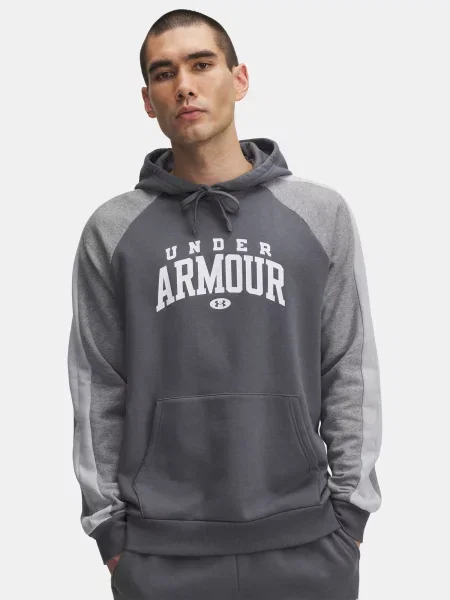 Hanorac cu glugă Under Armour cu glugă alb