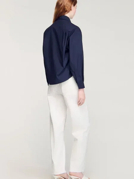 Сорочка Sandro синя