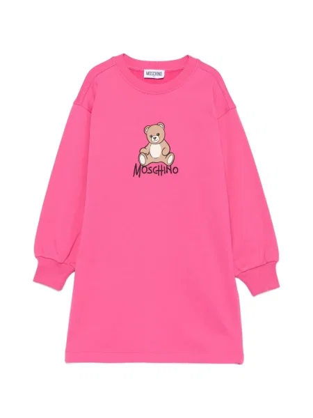 Sukienka dziecięca Moschino różowa