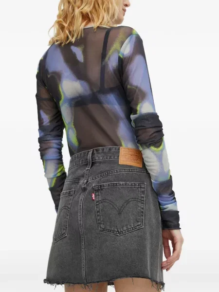 Dzianinowy pasek Levi's z logo na sprzączkę szary