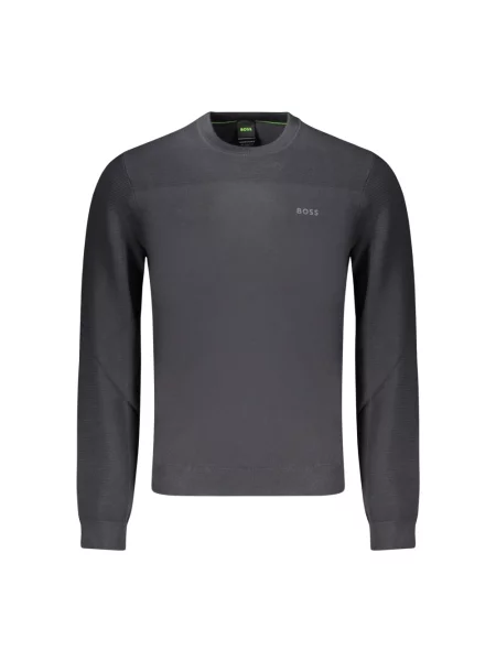 Sweter Boss wełniany szary