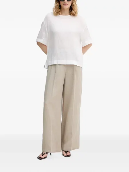 Scurt top Sisley alb