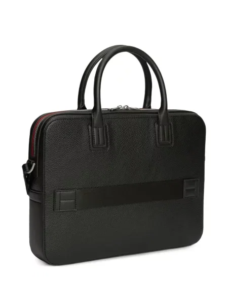 Taška na notebook Tommy Hilfiger s autogramem černá