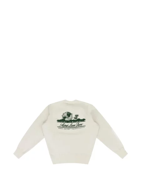 Hanorac crewneck Aimé Leon Dore alb