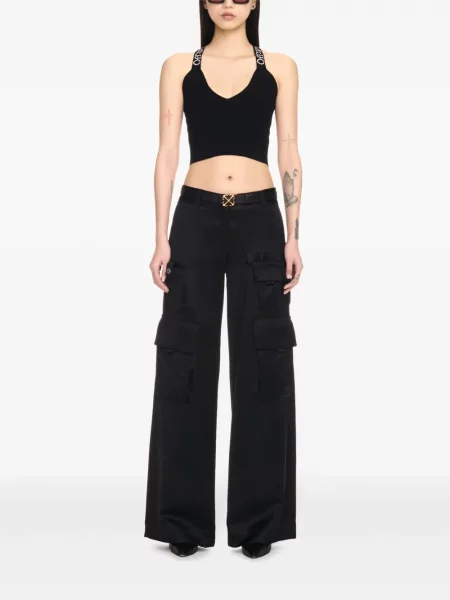 Cargo stiliaus kelnės Off-white balta