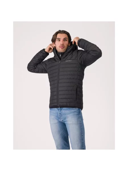Kurtka z kapturem Castelli Classico Puffy S czarny