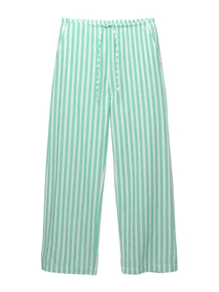 Pull&Bear Pantaloni verde alb