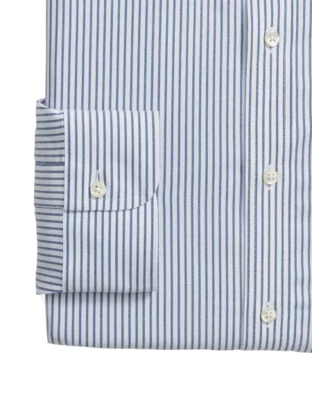 Lung cămașă Brooks Brothers cu dungi alb