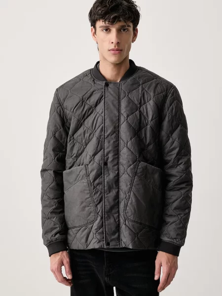 G-Star kurtka LW Quilted pdd overdyed szara