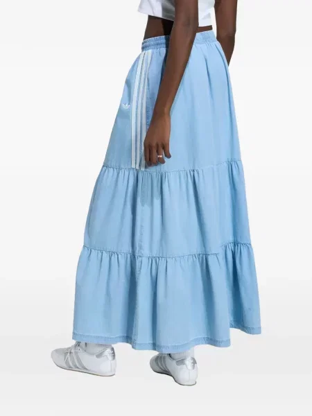 Tricou Adidas cu decolteu în V albastru