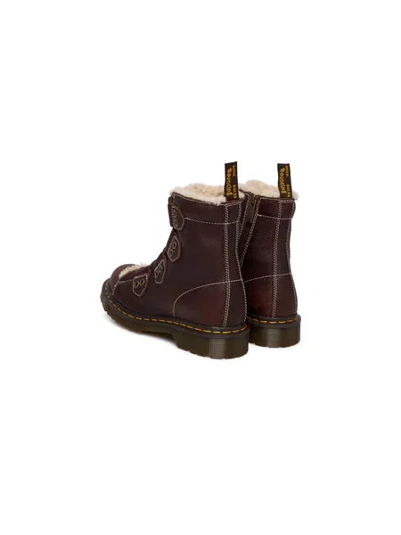 Gležnjače Dr. Martens Lace To Toe Fur Lined smeđa