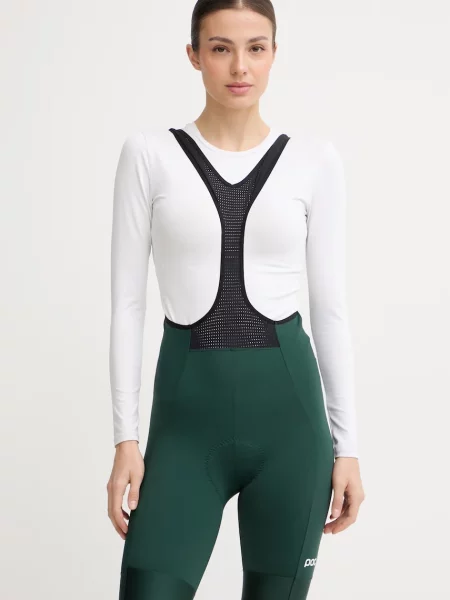 Női kerékpáros rövidnadrág POC Cadence Bib W pargasite zöld. Méret: XS zöld