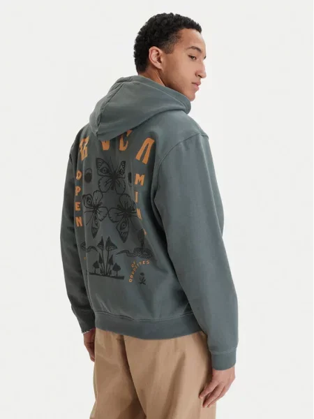 RVCA Jopa Butterfly Poster Boxy Fit zelena