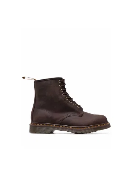 Botki Dr. Martens z okrągłym noskiem brązowe