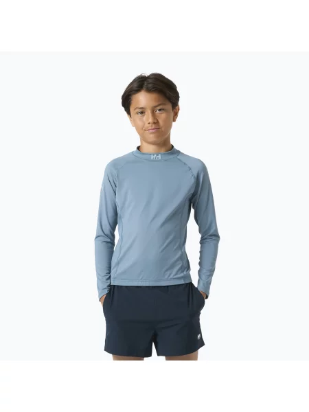 Gyerek úszó hosszú ujjú felső Helly Hansen Waterwear Rashguard Jr washed navy. Méret: kék