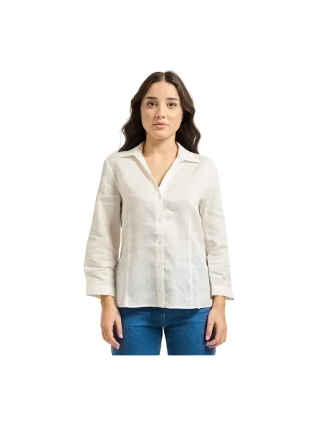 Lniana koszula Pennyblack biała