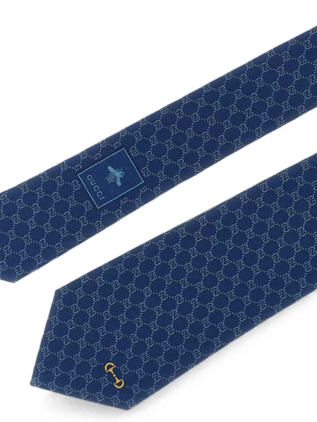 Cravată Gucci de mătase albastru