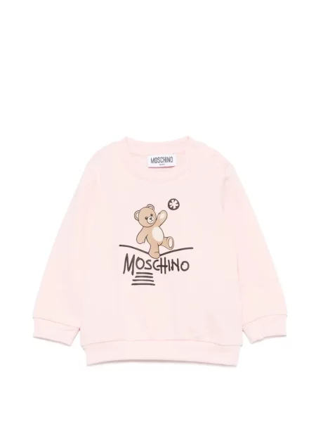 Bluza dziecięca Moschino różowa