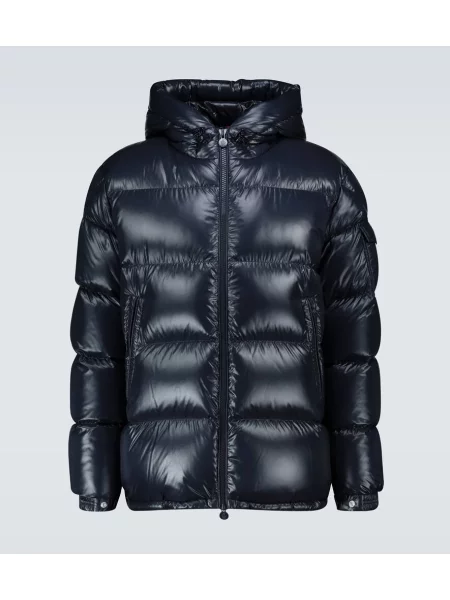 Geacă cu puf Moncler Ecrins albastru