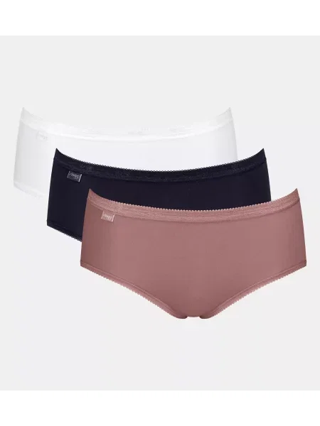 SLOGGI Kalhotky Basic+ bledě fialová / černá bílá