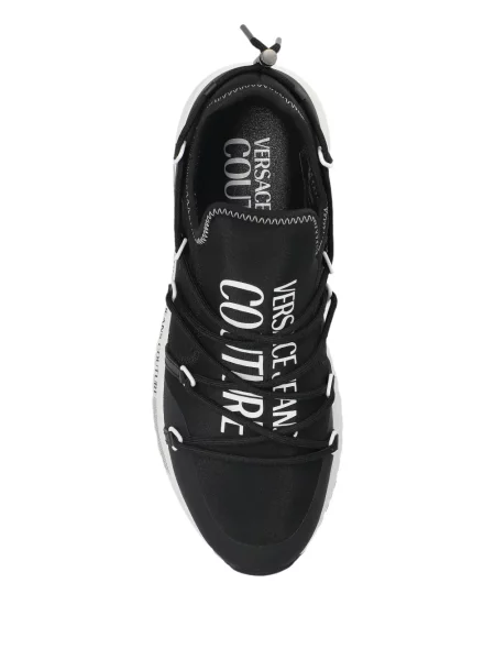 Sneakerși Versace Jeans Couture cu șireturi din dantelă negru