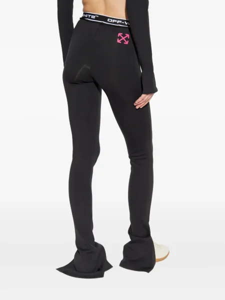 Pantaloni Off-white cu cordon alb