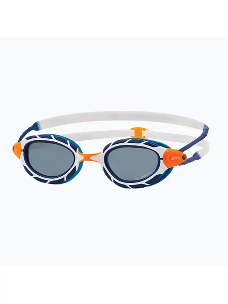 Okulary do pływania Zoggs Predator Polarized blue/ white/ polarized smoke białe