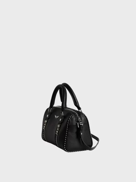 Шкіряна сумка Zadig&voltaire чорна