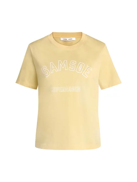 Samsøe Samsøe Tricou Sacamino galben alb