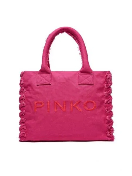 Pinko Geantă Beach Shopping PE 24 PLTT roz