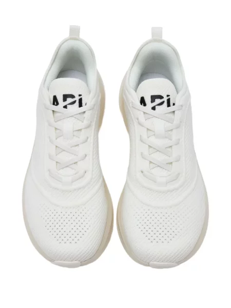 Sneakerși Apl: Athletic Propulsion Labs cu șireturi tricotate alb