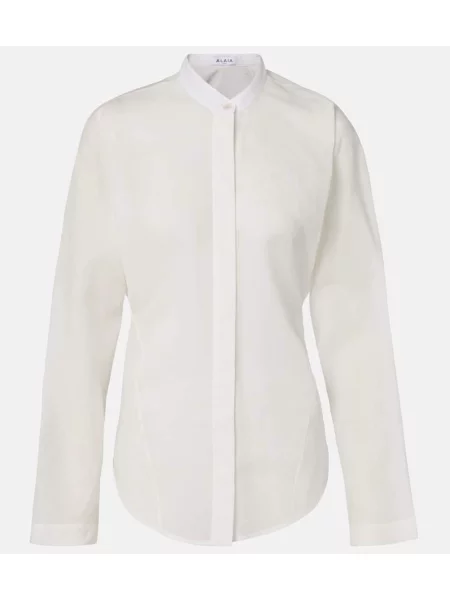 Bluză Alaïa de in alb