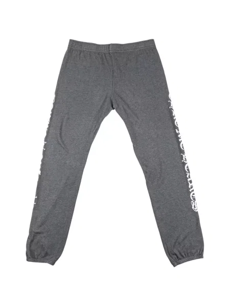 Spodnie Chrome Hearts z nadrukiem w serca do biegania szare