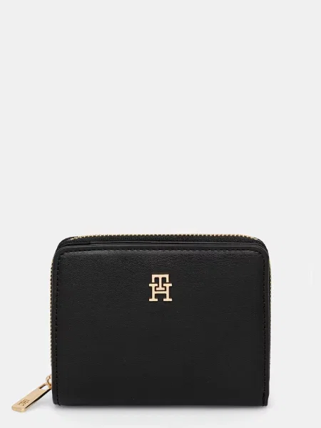 Tommy Hilfiger Portfel Kobiety Sztuczna skóra czarny jednolity ONE SIZE niebieski