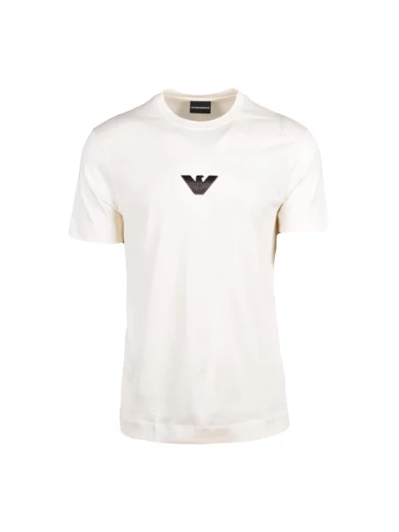 Koszulka Emporio Armani beżowa
