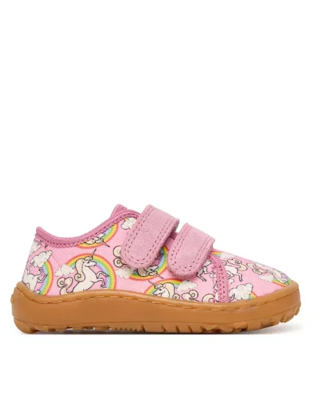 Bačkory Froddo Barefoot Canvas M růžová