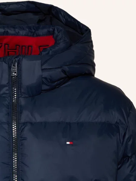 Tommy Hilfiger Kurtka Puchowa blau granatowa
